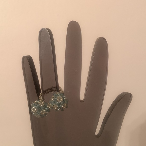 HANDMADE - Turquoise Blue Ribbon Ring 💙🎀 - Picture 2 of 2